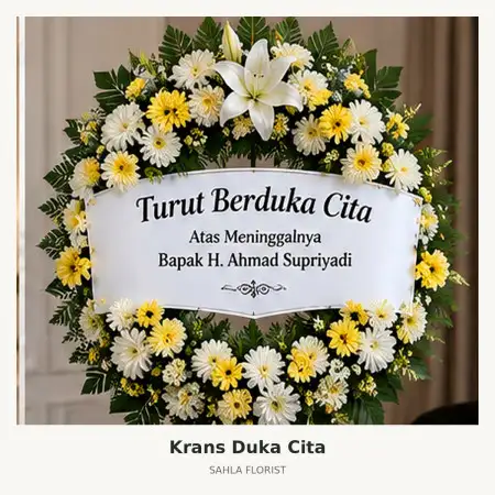 Krans Bunga Duka Boulevard Makassar